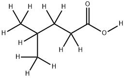 4-METHYLPENTANOIC ACID-D12 Struktur