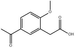 (5-ACETYL-2-METHOXYPHENYL)ACETIC ACID Struktur