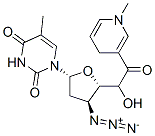 5'-(1,4-dihydro-1-methyl-3-pyridinylcarbonyl)-3'-azido-3'-deoxythymidine Struktur