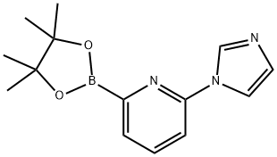 6-(IMIDAZOL-1-YL)PYRIDINE-2-BORONIC ACID PINACOL ESTER Struktur