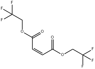 Bis(2,2,2-trifluoroethyl)maleate Struktur