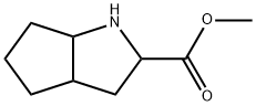 Cyclopenta[b]pyrrole-2-carboxylic acid, octahydro-, methyl ester (9CI) Struktur