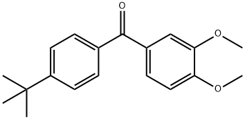 4-TERT-BUTYL-3',4'-DIMETHOXYBENZOPHENONE Struktur