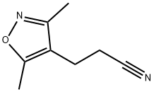 4-Isoxazolepropanenitrile,3,5-dimethyl-(9CI) Struktur