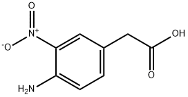 BENZENEACETIC ACID, 4-AMINO-3-NITRO- Struktur