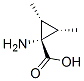 Cyclopropanecarboxylic acid, 1-amino-2,3-dimethyl-, (1alpha,2alpha,3alpha)- (9CI) Struktur