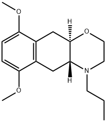 6,9-dimethoxy-4-n-propyl-2,3,4a,5,10,10a-hexahydro-4H-naphth(2,3-b)(1,4)oxazine Struktur