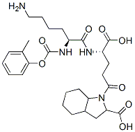 1-(N(2)-benzyloxycarbonyllysyl-gamma-glutamyl)octahydro-1H-indole-2-carboxylic acid Struktur