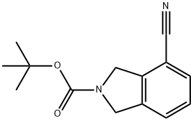 tert-butyl 4-cyanoisoindoline-2-carboxylate Struktur