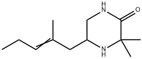 Piperazinone, 3,3-dimethyl-5-(2-methyl-2-pentenyl)- (9CI) Struktur