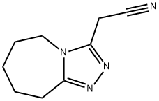 (6,7,8,9-TETRAHYDRO-5H-[1,2,4]TRIAZOLO[4,3-A]AZEPIN-3-YL)-ACETONITRILE Struktur