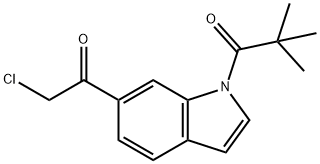 6-CHLOROACETYL-1-(2,2-DIMETHYLPROPANOYL)INDOLE Struktur