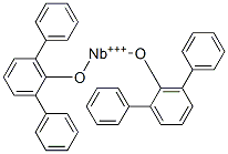 BIS(2 6-DIPHENYLPHENOXY)NIOBIUM(V) Struktur