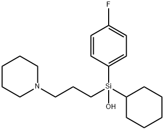 P-FLUORO-HEXAHYDRO-SILA-DIFENIDOL Struktur