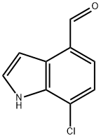 1H-Indole-4-carboxaldehyde, 7-chloro- Struktur