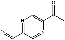 Pyrazinecarboxaldehyde, 5-acetyl- (9CI) Struktur