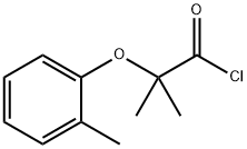 2-methyl-2-(2-methylphenoxy)propanoyl chloride Struktur