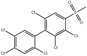 4-Methylsulfonyl-2,2',3,4',5',6-hexachlorobiphenyl Struktur