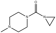 Piperazine, 1-(1-aziridinylcarbonyl)-4-methyl- (9CI) Struktur