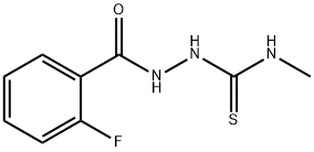 2-(2-fluorobenzoyl)-N-methyl-1-hydrazinecarbothioamide Struktur