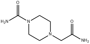 1-Piperazineacetamide,4-(aminocarbonyl)-(9CI) Struktur