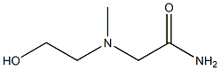 Acetamide, 2-[(2-hydroxyethyl)methylamino]- (9CI) Struktur