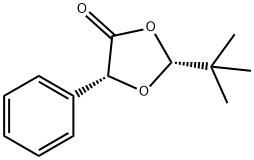 1,3-Dioxolan-4-one, 2-(1,1-dimethylethyl)-5-phenyl-, (2R,5R)- Struktur