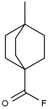 Bicyclo[2.2.2]octane-1-carbonyl fluoride, 4-methyl- (9CI) Struktur