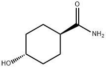 Cyclohexanecarboxamide, 4-hydroxy-, trans- (9CI) Struktur