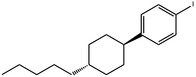 1-IODO-4-(TRANS-4-N-PENTYLCYCLOHEXYL)BENZENE Struktur