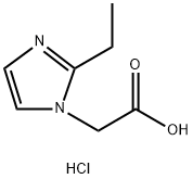 (2-Ethyl-imidazol-1-yl)-acetic acid hydrochloride Struktur