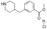 3-Piperidin-4-ylmethyl-benzoic acid methyl ester hydrochloride Struktur