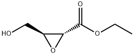 Oxiranecarboxylic acid, 3-(hydroxymethyl)-, ethyl ester, (2R-trans)- (9CI) Struktur