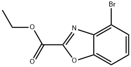 2-Benzoxazolecarboxylic acid, 4-broMo-, ethyl ester Struktur