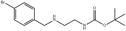 CarbaMic acid, N-[2-[[(4-broMophenyl)Methyl]aMino]ethyl]-, 1,1-diMethylethyl ester Struktur