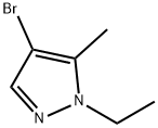 4-bromo-1-ethyl-5-methyl-1H-pyrazole Struktur