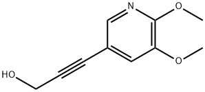 3-(5,6-Dimethoxypyridin-3-yl)prop-2-yn-1-ol Struktur