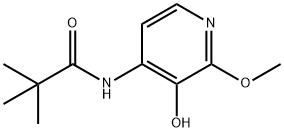 N-(3-Hydroxy-2-methoxypyridin-4-yl)pivalamide Struktur