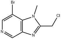 7-Bromo-2-(chloromethyl)-1-methyl-1H-imidazo[4,5-c]pyridine Struktur