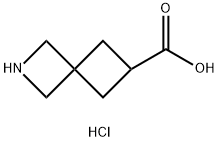 2-Azaspiro[3.3]heptane-6-carboxylic acid, hydrochloride (1:1) Struktur