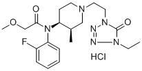 Brifentanil hydrochloride Struktur