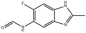 Formamide, N-(6-fluoro-2-methyl-1H-benzimidazol-5-yl)- (9CI) Struktur