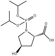 Diisopropyl(phosphoryl)-trans-4-hydroxyprolin Struktur