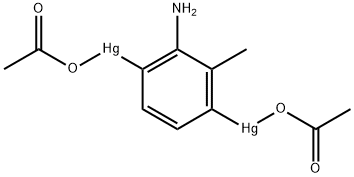 3,6-BIS(ACETOXYMERCURI)-O-TOLUIDINE Struktur