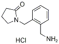 1-[2-(AMINOMETHYL)BENZYL]PYRROLIDIN-2-ONE HYDROCHLORIDE Struktur