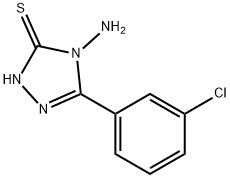 4-AMINO-5-(3-CHLOROPHENYL)-4H-1,2,4-TRIAZOLE-3-THIOL Struktur