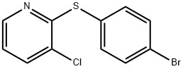 2-(4-bromophenylsulfanyl)-3-chloropyridine Struktur