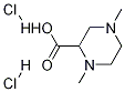 1,4-diMethylpiperazin-2-carboxylic acid 2HCl Struktur