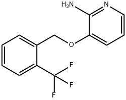 3-(2-trifluoromethyl-benzyloxy)-pyridin-2-ylamine Struktur