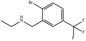 2-BROMO-N-ETHYL-5-(TRIFLUOROMETHYL)-BENZENEMETHANAMINE Struktur